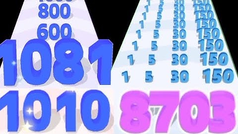 New Record Android Satisfying Math Games - Number Run Vs Number Merge