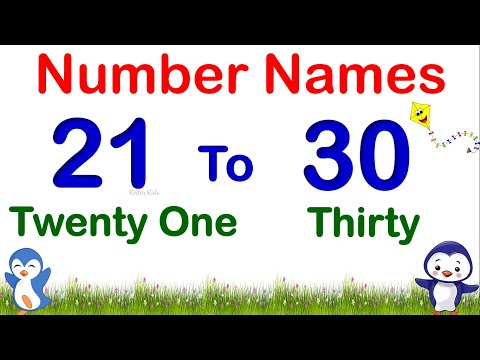 Learn Number with Spelling 21-30 | 21 to 30 Numbers Names for Kids | Number Spellings 21 to 30 |