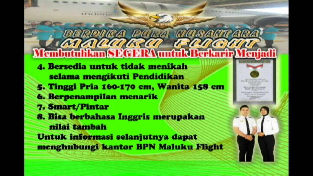 Bpn Maluku Flight Pengumuman Pendaftaran Youtube<script async src=