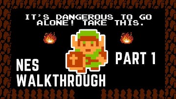The Legend of Zelda (NES) Walkthrough!  Part 1