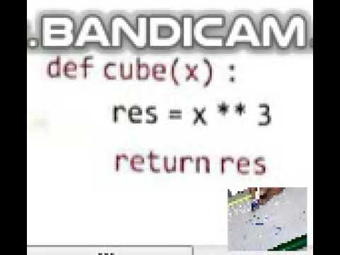 finding cube using function in python