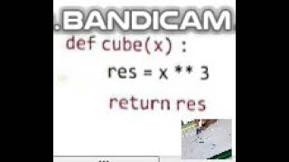 finding cube using function in python