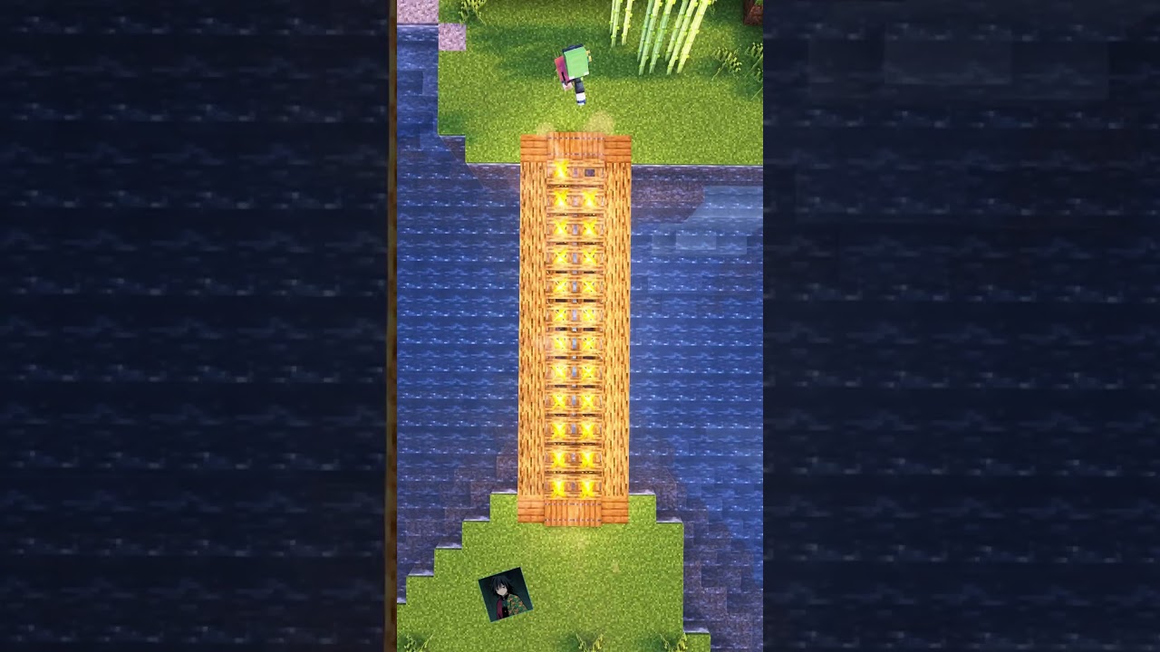 Minecraft Easy Bridge💦 #shorts