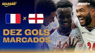 FRANÇA 4 X 6 INGLATERRA | MUITOS GOLS | Troca de Passes | Copa do Mundo 2026 | sportv