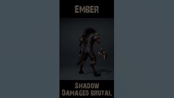 Embershadow Damaged Brutal 360 #character #rogerkint #3d #animation #gaming #unity #unreal #ember