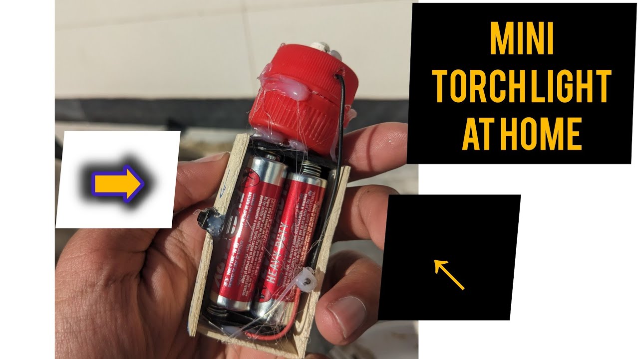 Diy Torch How To Make Mini Torchemergency Light At Home Youtube 