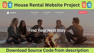 Responsive House Rental Website using HTML and CSS | Web Development Project |#webdevelopment