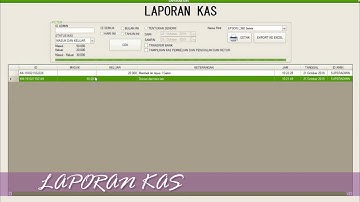 Tutorial penggunaan Kas Masuk dan Keluar dan Laporan Kas pada program siprosir v3 / program kasir v3