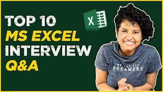 Top 10 MS Excel Interview Q&A | Part 3 of 3 | Learn MS Excel in 2023 (with Download link) by The Urban Fight 155,182 views 1 year ago 13 minutes, 32 seconds