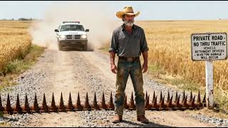 Karen Kept Driving Through My Farm — So I Buried Spike Strips Under the Dirt Road!