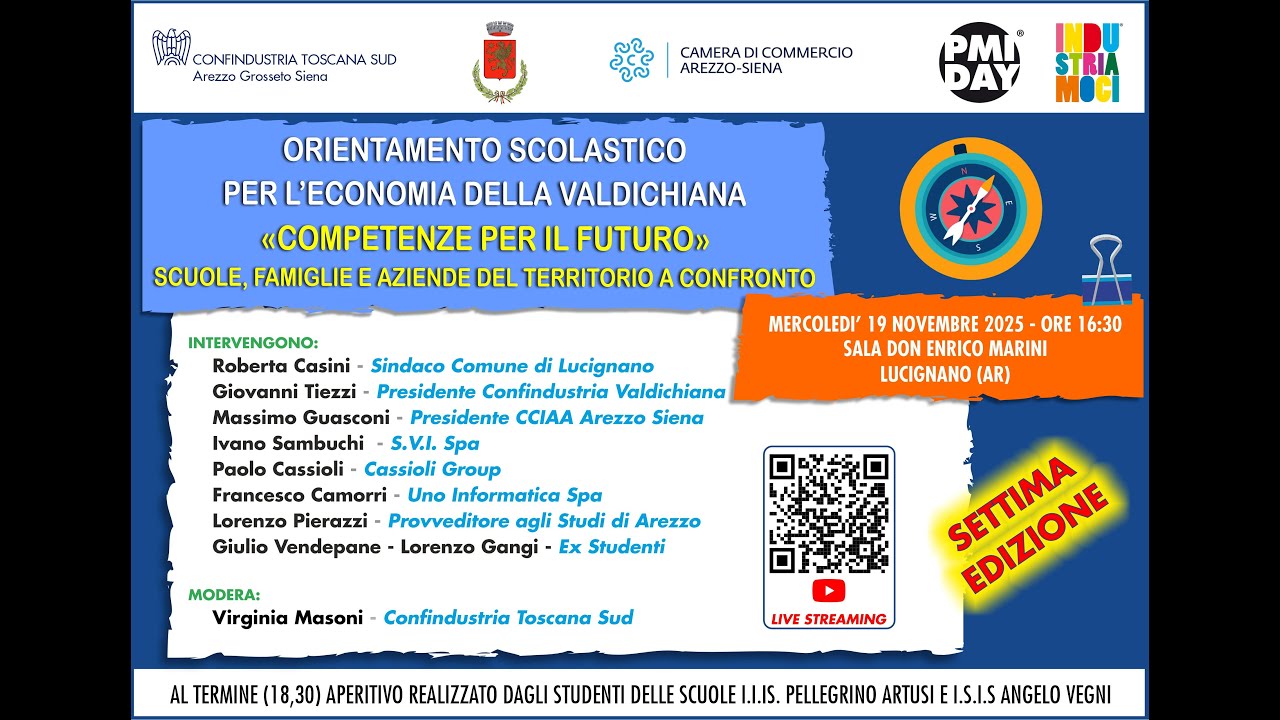 ORIENTAMENTO SCOLASTICO PER L’ECONOMIA DELLA VALDICHIANA 2025