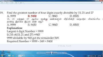 Find the greatest number of four digits exactly divisible by 15, 21 and 27