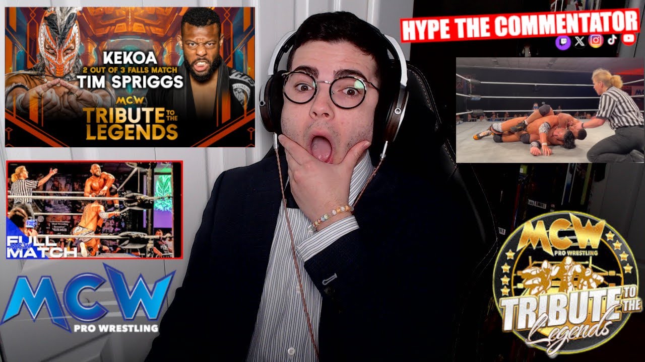 INDIE SHOWCASE Tim Spriggs VS Kekoa - 2 out of 3 Fall Match: MCW Tribute To The Legends (Commentary)