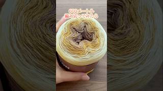 600メートル編み切ってみたら可愛いショールができました。かぎ針編み