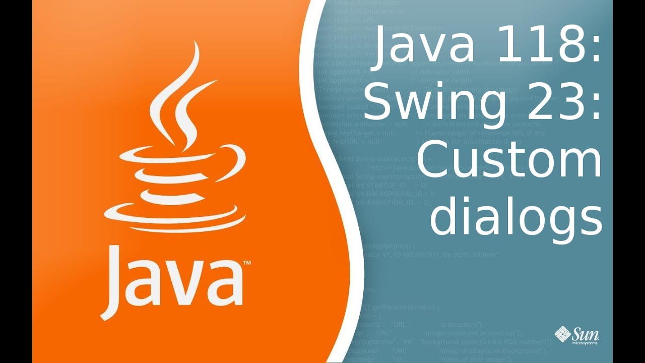 Урок по Java 118: Swing 23: Custom dialog - YouTube