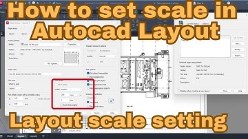 How to Set Scale in AutoCAD Layout | scale drawing in autocad