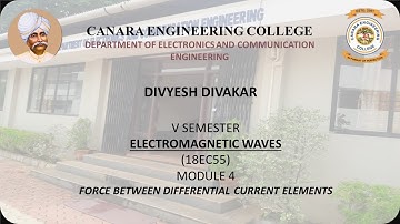 VTU EMW (18EC55) M4 L3 FORCE BETWEEN DIFFERENTIAL CURRENT ELEMENTS