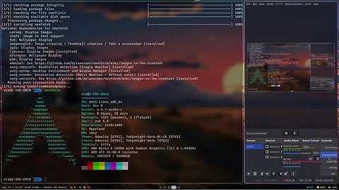 Russian install neofetch in arch linux BLUAAAAAt