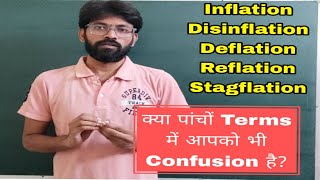 Inflation Disinflation Deflation Reflation Stagflation || Economics || For Upsc & Pcs ||