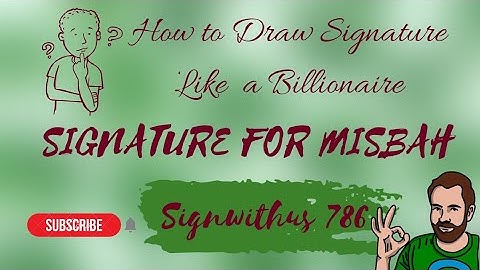 Misbah Name Signature Style | Signature | Signwithus