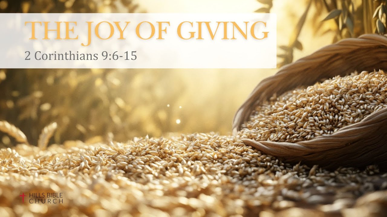 The Joy of Giving | 2 Corinthians 9:6-15 - YouTube