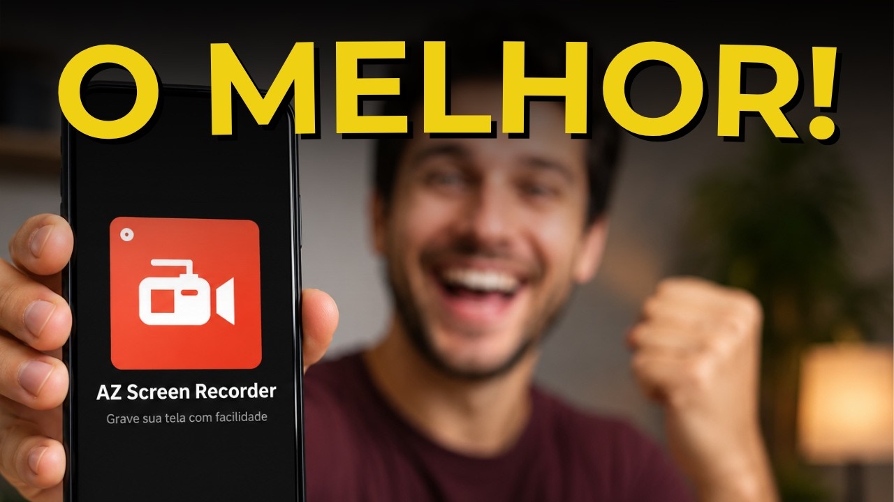 Como Gravar a Tela do Celular com Áudio (AZ Screen Recorder) - YouTube