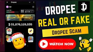 Dropee Airdrop Real or Fake ?  USDT withdrawal  | Dropee Scam | Dropee App Update and Review