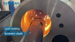 Laser Cladding Machine Test Samples - off center ID tube laser cladding