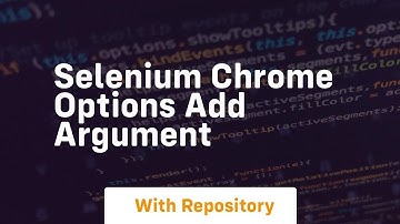 selenium chrome options add argument