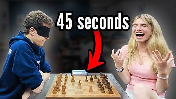 GM Daniel Naroditsky CHECKMATES Me in 45 Seconds Blindfolded...