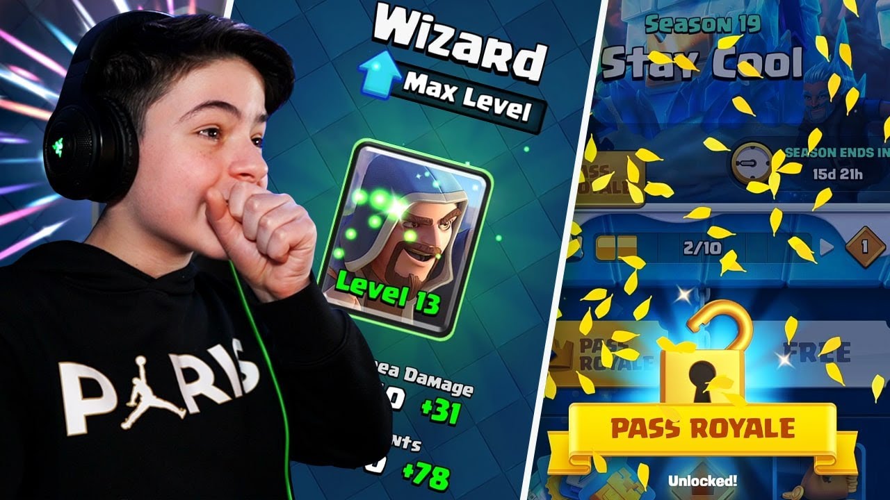 UNLOCK SEASON 19 & WIZARD LEVEL 13 - Clash Royale