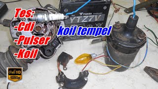 TESTING CDI, PULSER, AND IGNITION COIL || MITSUBISHI T120SS DISTRIBUTOR