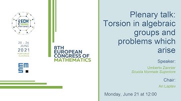 8ECM Plenary Lecture: Umberto Zannier