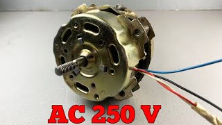 How to turn a fan into 250v 7000w electric Generator