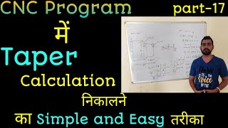 cnc programming || taper calculation || taper turning formula