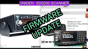 UNIDEN SDS200 - UPGRADE FIRMWARE - FULL PROCESS & LINKS