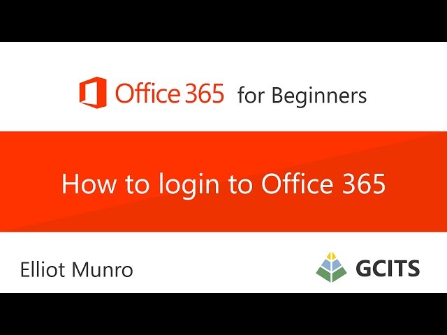 How to login to Office 365 - YouTube