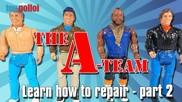Reparaties aan de verf van een vintage A-Team Galoob 6 inch figuur - Toy Polloi