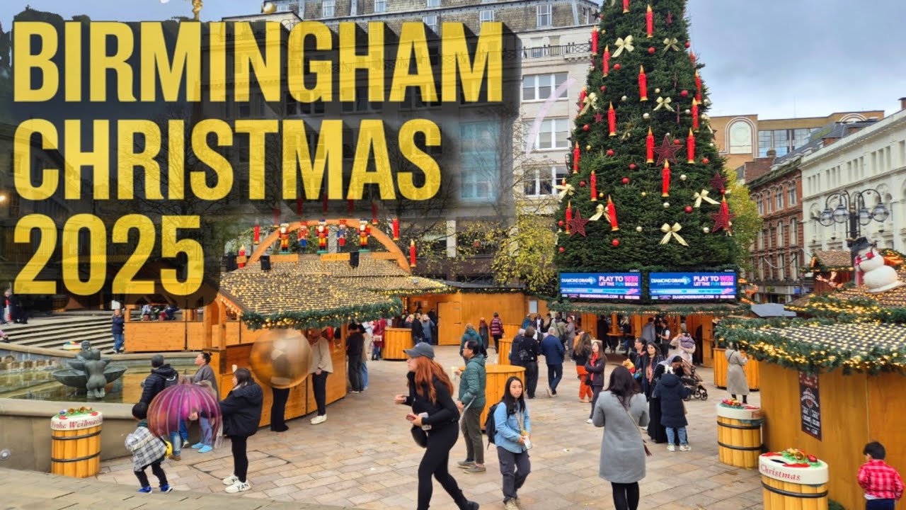 OPENING DAY Birmingham Christmas Market 2025 | Walking Tour