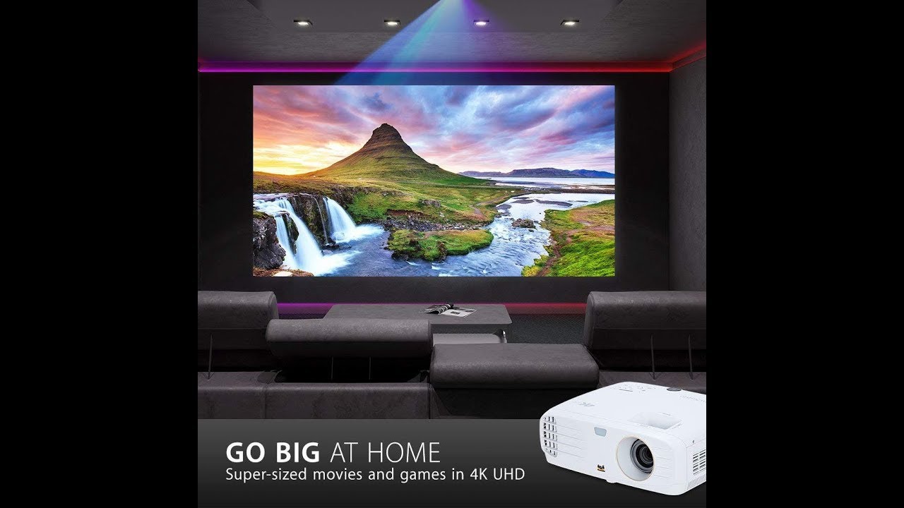 ViewSonic 4K Projector with Wide Color Gamut RGBRGB Rec 709 HDR Support and Dual HDMI for Home Theat
