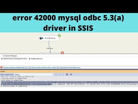 03 error 42000 mysql odbc 5.3(a) driver in SSIS | You have an error in your SQL Syntax;