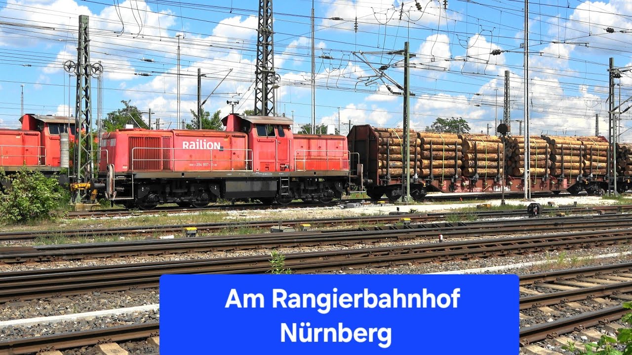 BR294 im Rangierdienst am Rangierbahnhof Nürnberg, DB CLASS 77 als ...