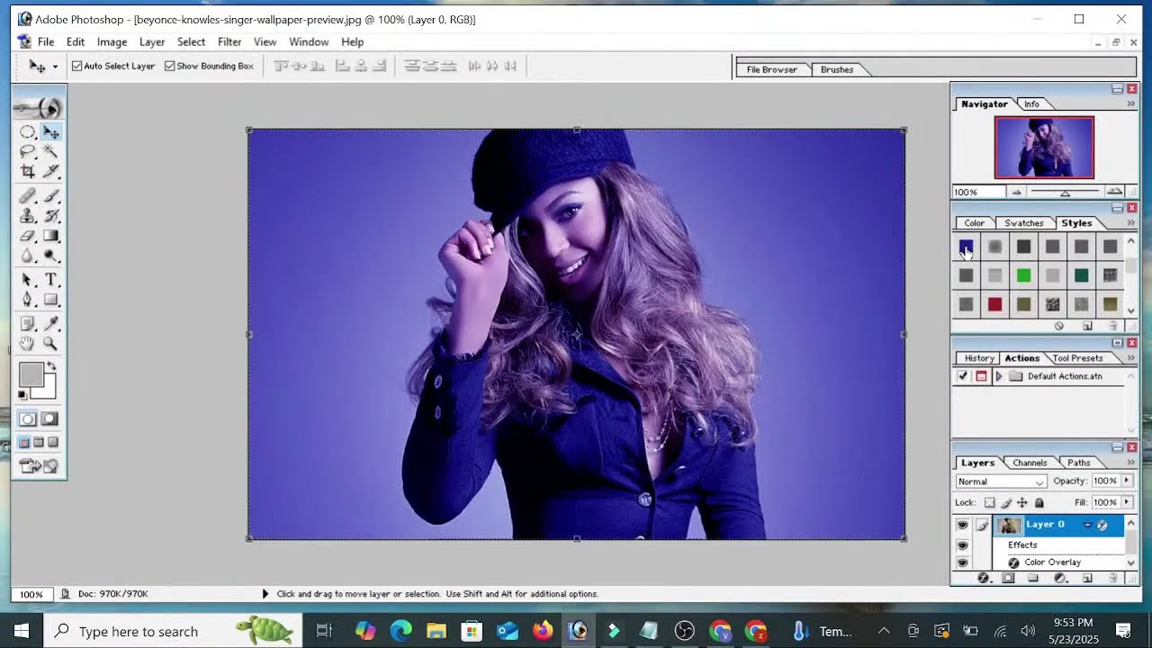 Photo Coloring Effect tools in Adobe