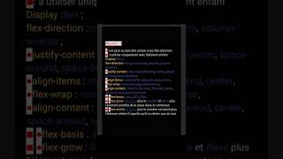 flexbox partie 10 - résumé dernière partie - #html #css #débutant #autodidacte #CodeurSurMobile