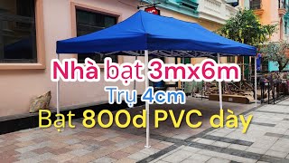 nhà bạt di động cao cấp 3x6m | ô lệch tâm Huyền My