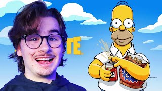 Live Fortnite sur la saison des simpsons!!