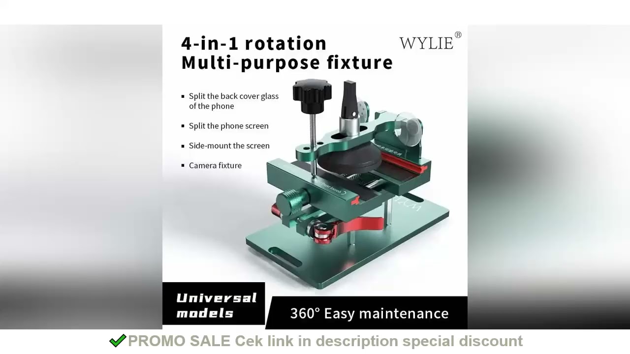 WYLIE 4 IN 1 Rotation Multi-Purpose Fixture 360 Mobile Phone Heating Free Screen Removal Separate Cl
