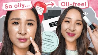 OILY SKIN PRODUCTS to NOT look GREASY + SHINY! 🙌