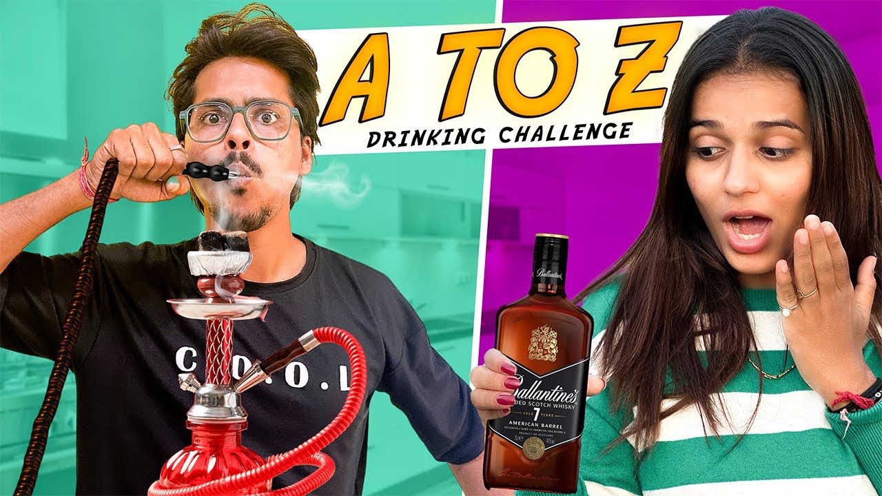 A TO Z DRINKING CHALLENGE WORTH 10,000RS. || Sunny Bhavsar