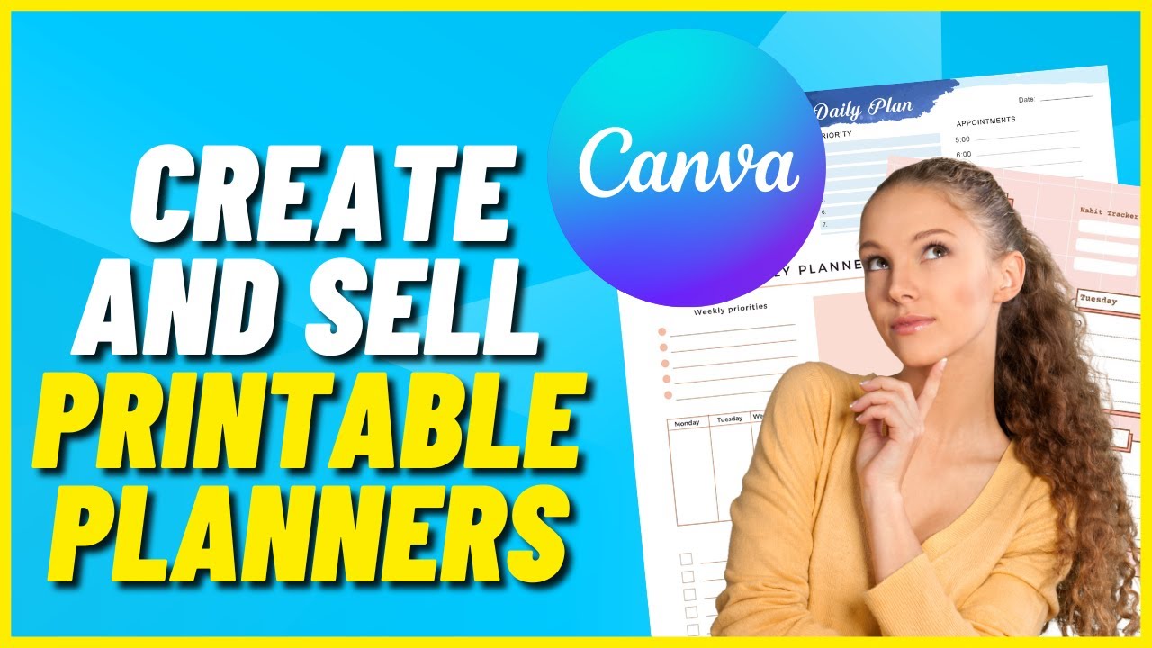 How To Edit Planner Template In Canva | Create And Sell Printable Planners Using Canva